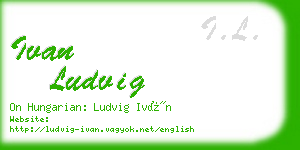 ivan ludvig business card